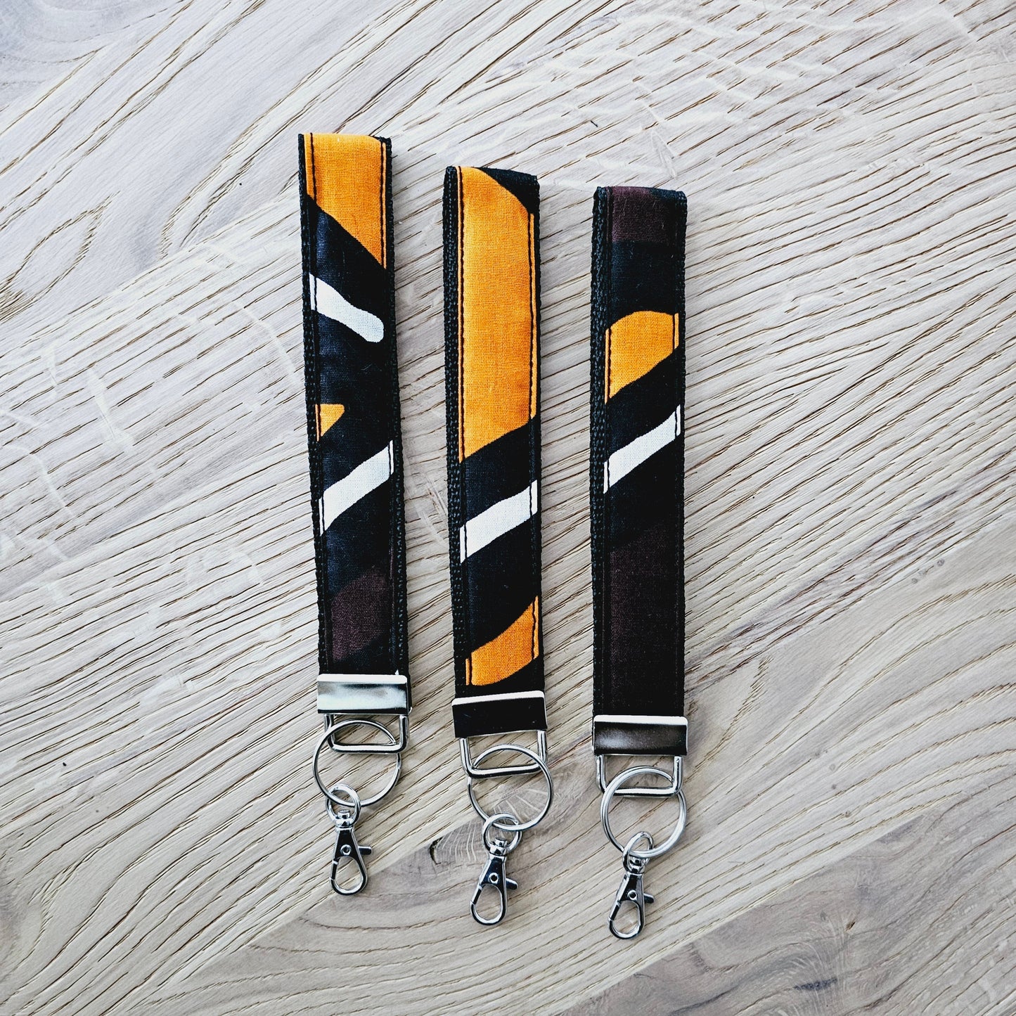 Set of 3 African Print Key Fobs | Wristlet | Key Holder-4