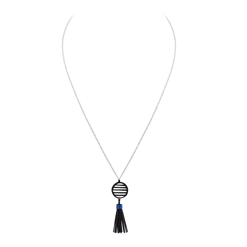 Lunar Rubber Tassel Necklace-5