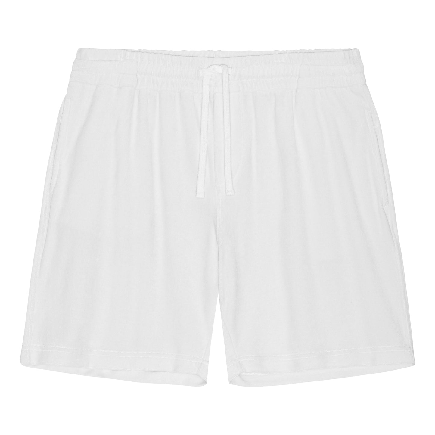 White Terry Shorts-0