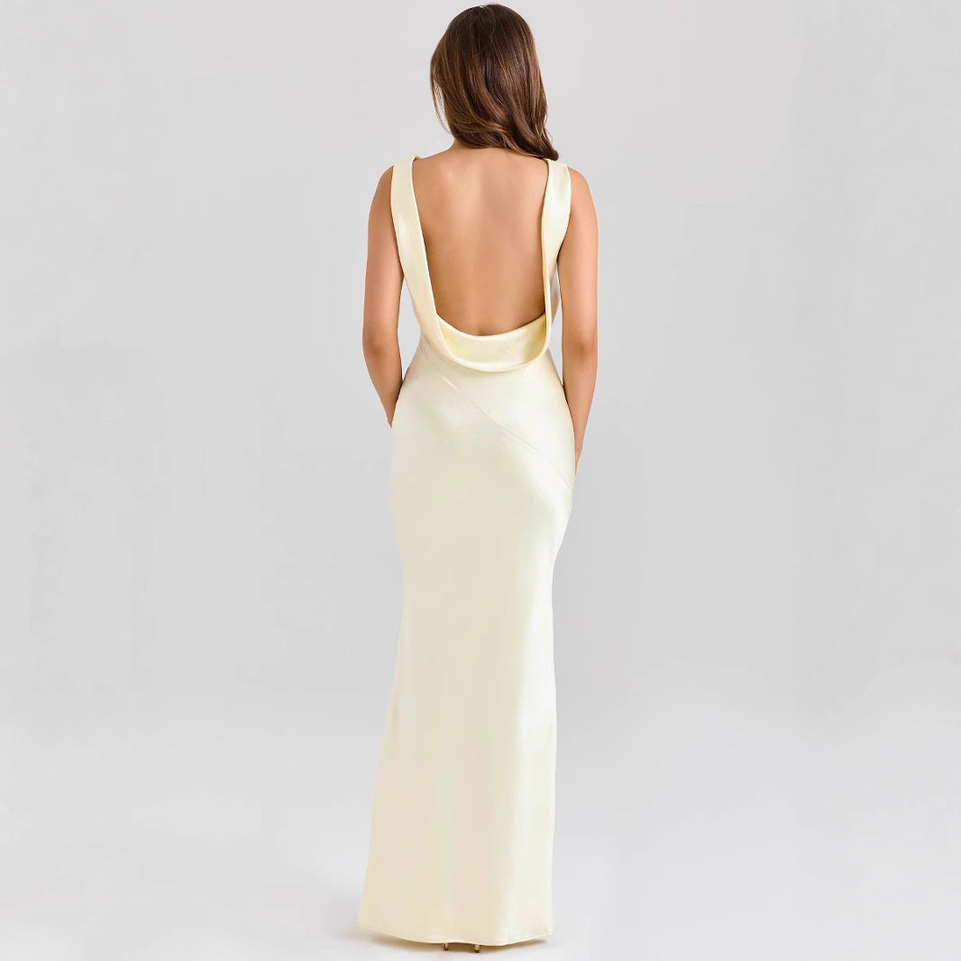 Off-the-Shoulder Fitted Chiffon Dress For Women, Upper West Side, BYMANYC New York.