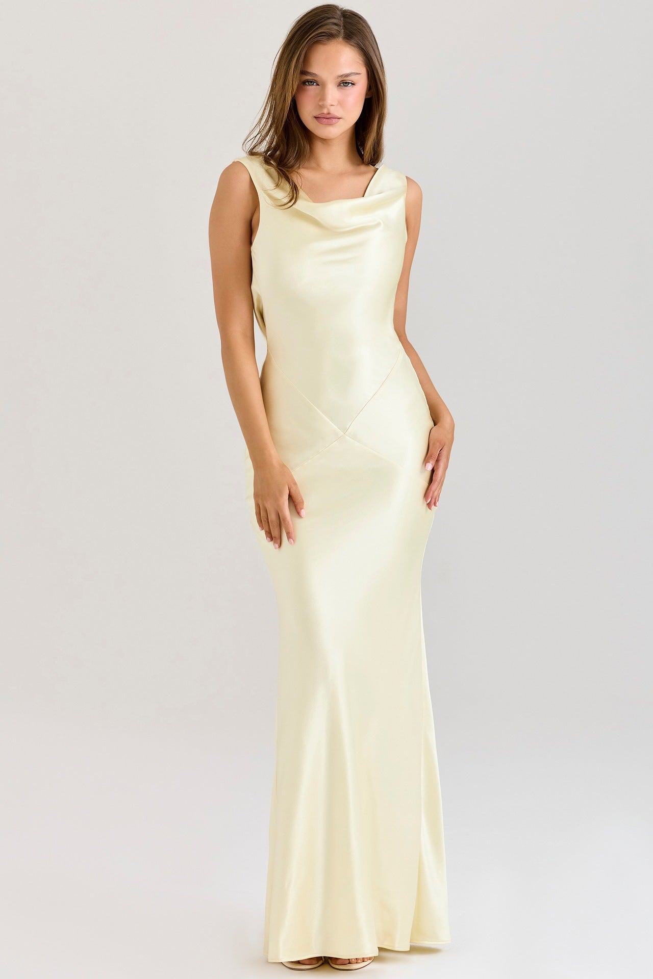 Off-the-Shoulder Fitted Chiffon Dress For Women, Upper West Side, BYMANYC New York.