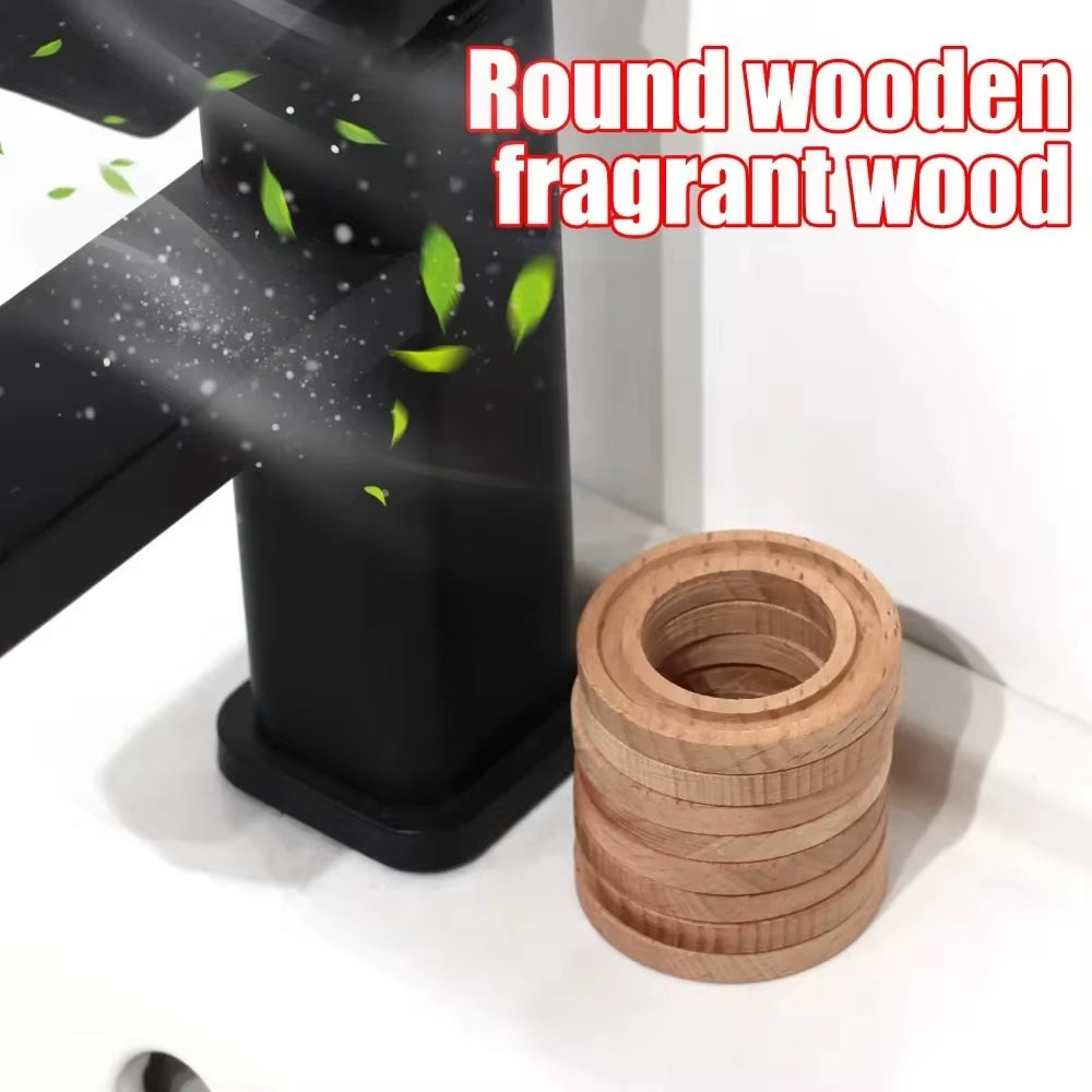 Wooden Car Aromatherapy Ornament Car Interior Odor Removal Essential Oil Diffuser Air Freshener Absorb Perfume Beech Wood Tablet