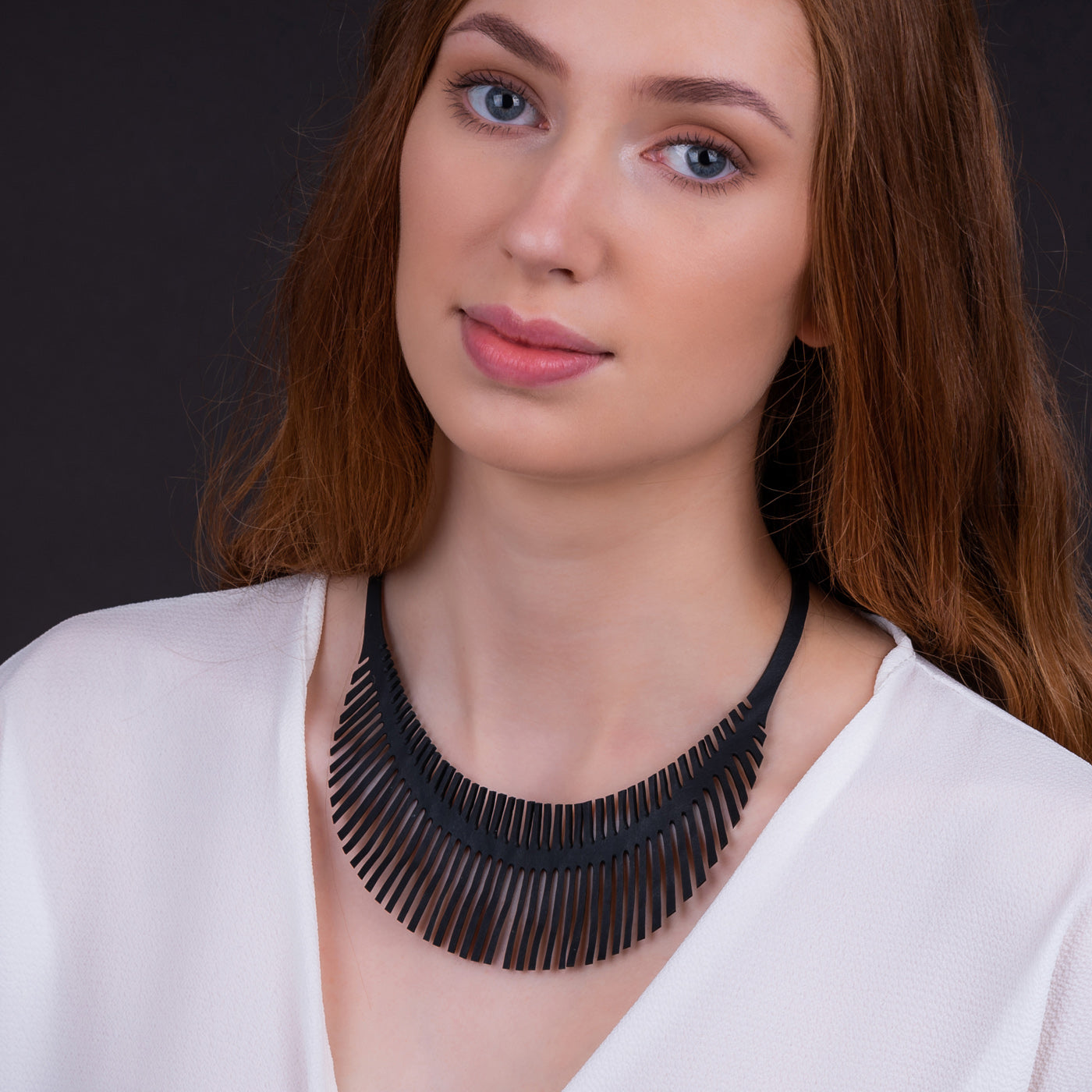 Fishbone Inner Tube Necklace-4