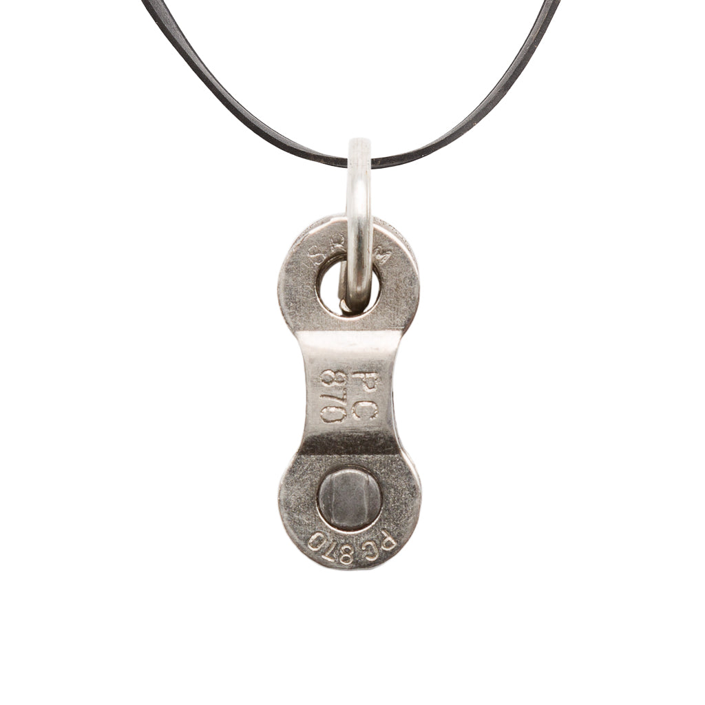 Lone Rider Recycled Bike Chain Pendant Necklace-3