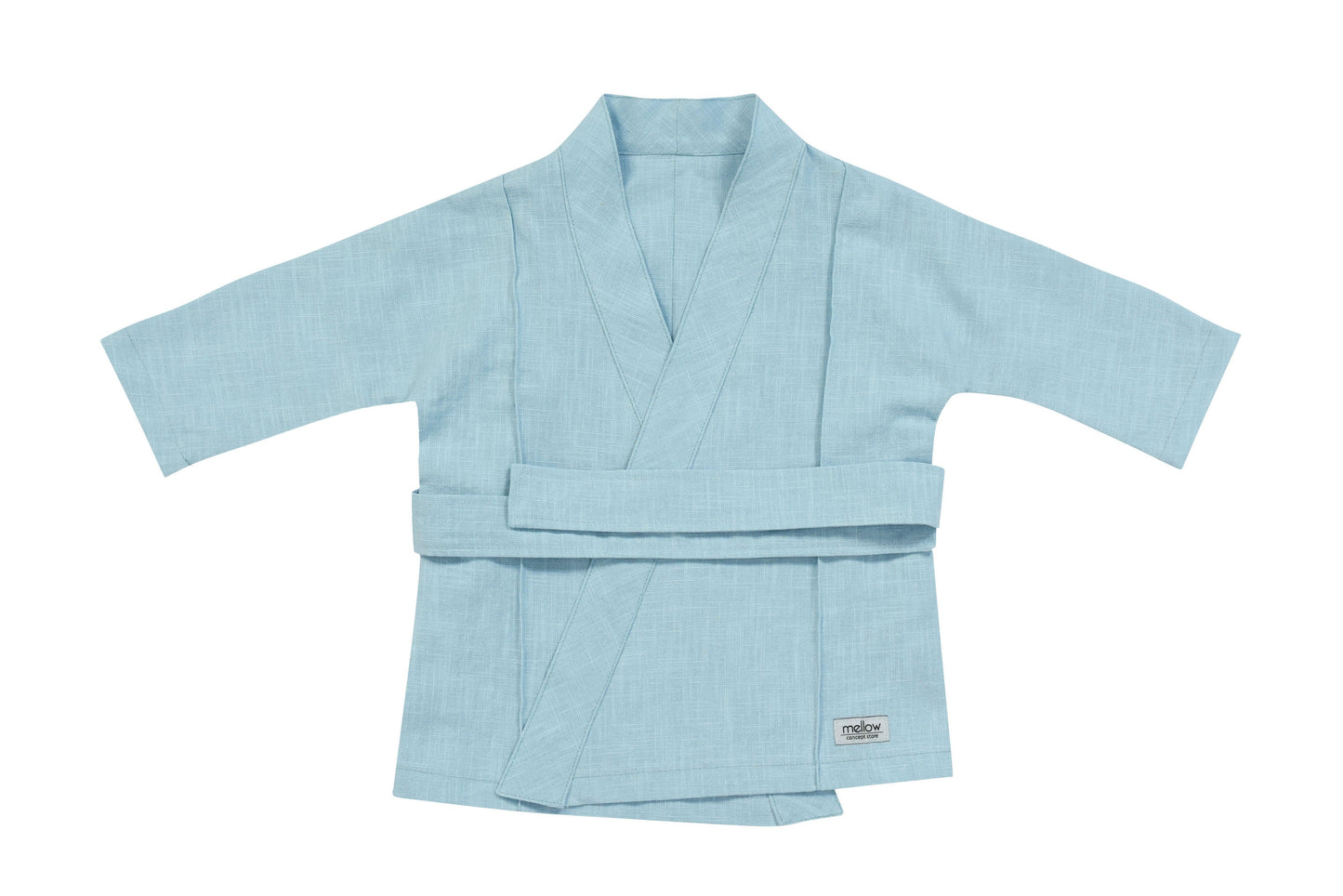 Ramie Baby/Kid Kimono - Blue-0