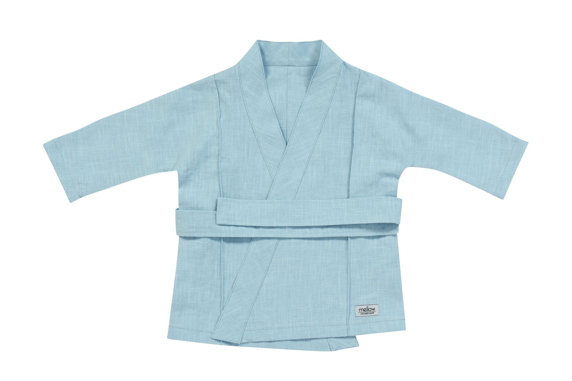 Ramie Baby/Kid Kimono - Blue-0