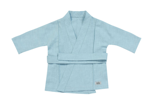 Ramie Baby/Kid Kimono - Blue-0