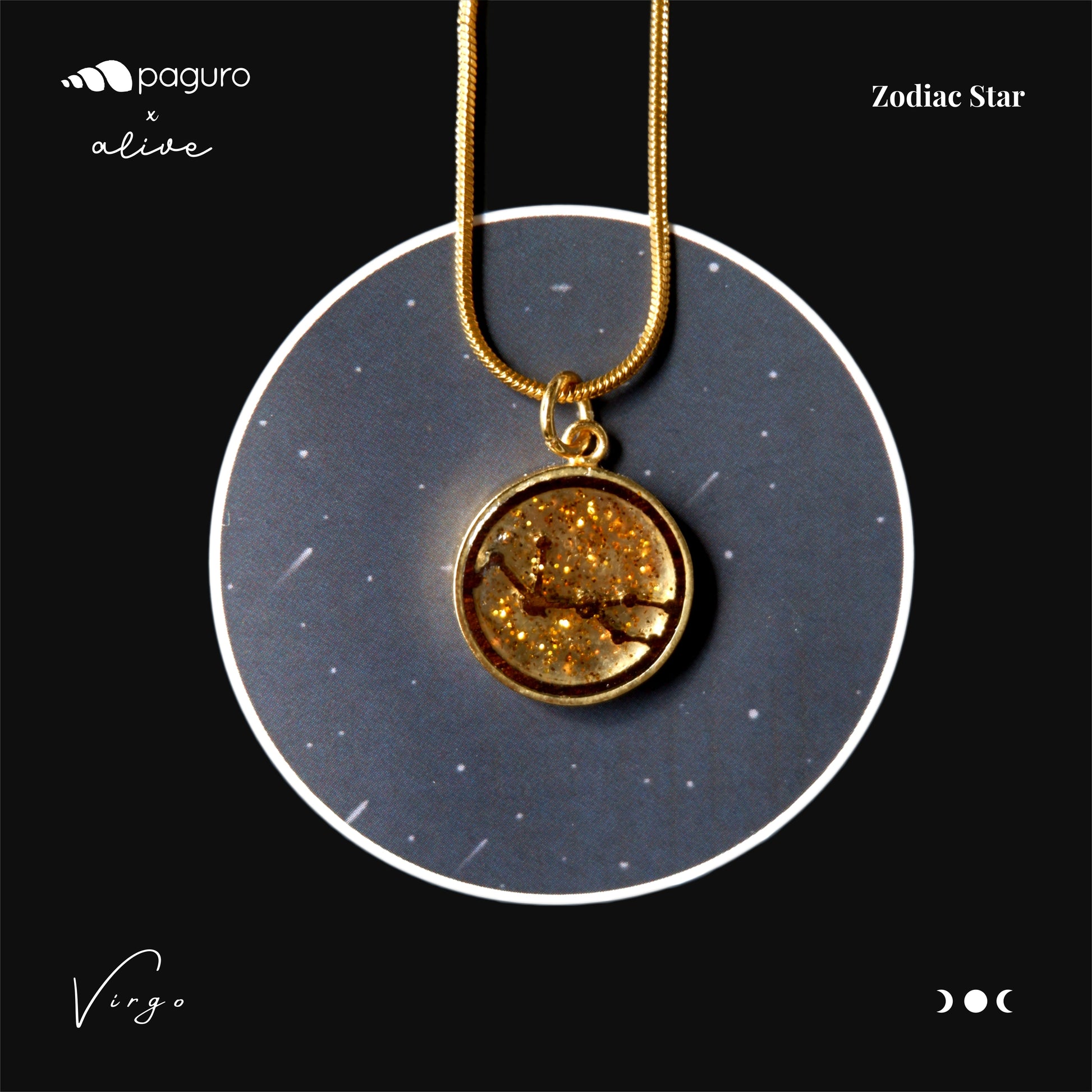 Virgo Zodiac Sign Sustainable Necklace-2