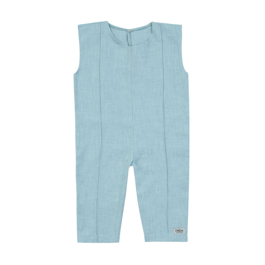 Ramie Baby/Kid Overall - Blue-0