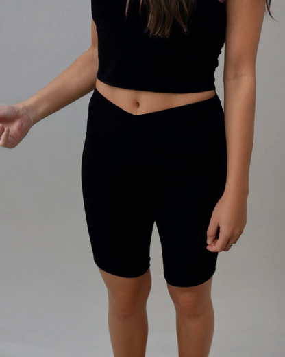 Women's Seacell Sports Shorts - Black-1