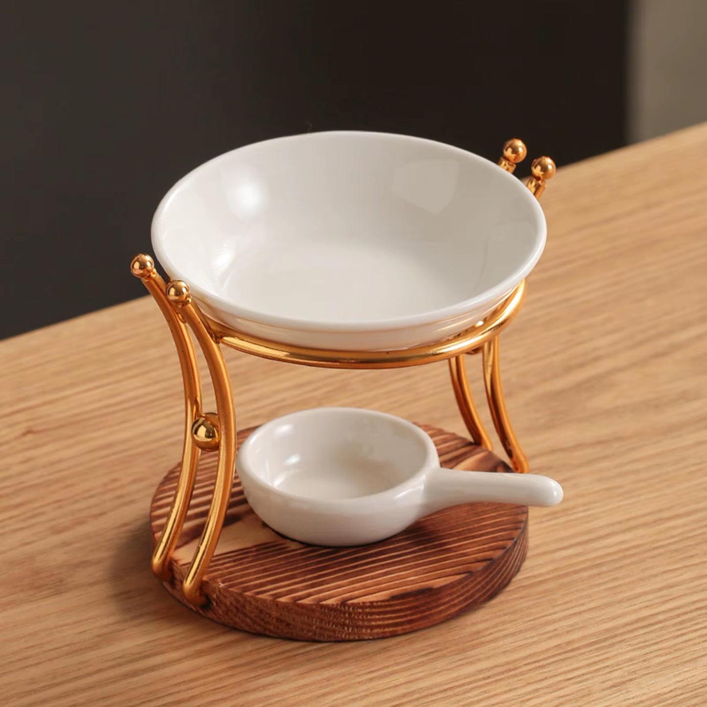 Essential Oil Burner Scented Wax Melt Burner Tealight Candle Holder Diffuser Ceramic Furnace Oil Warmer for Yoga Decor Ornament