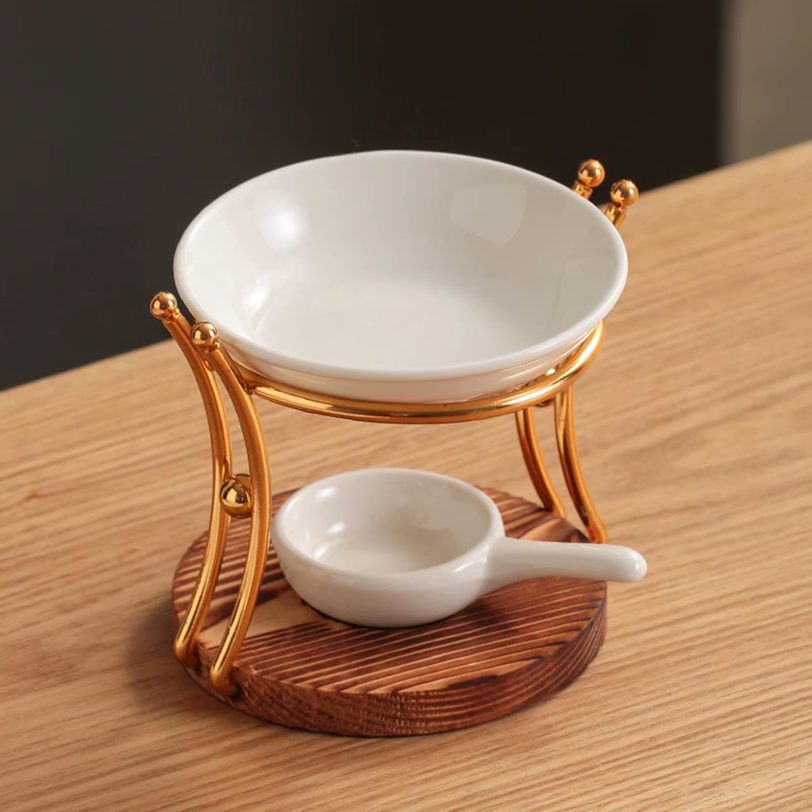 Essential Oil Burner Scented Wax Melt Burner Tealight Candle Holder Diffuser Ceramic Furnace Oil Warmer for Yoga Decor Ornament