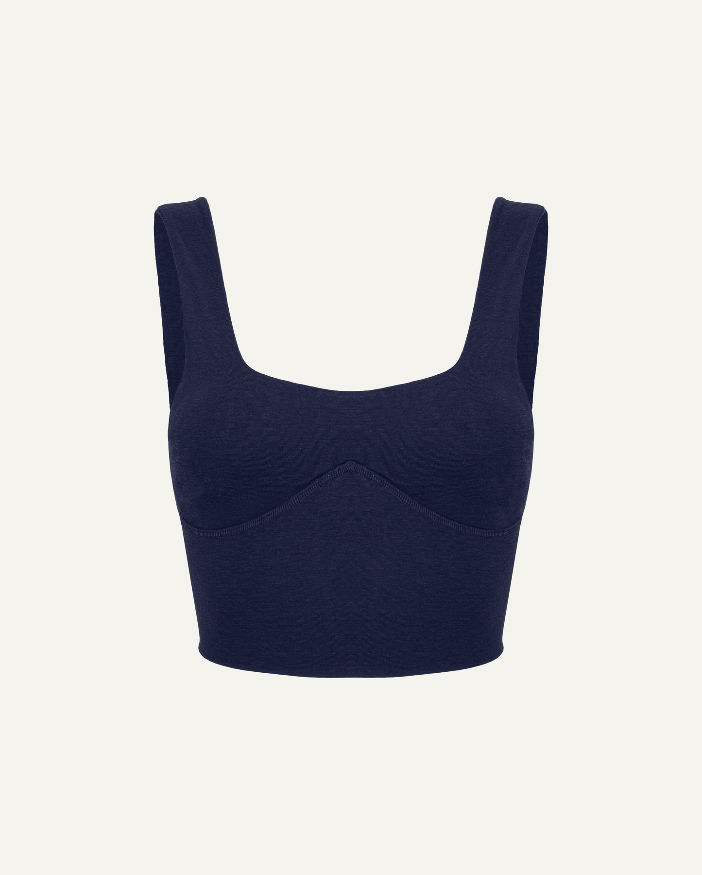 Merino Wool Sports Bra - Dark Blue-0