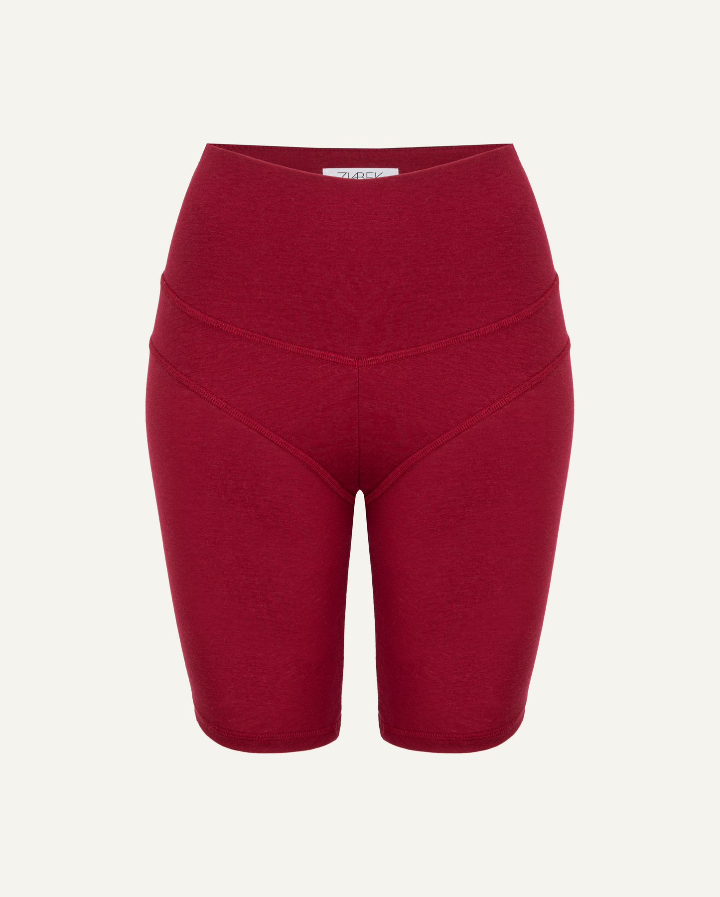 Women's Lyocell/Wool Sports Shorts - Burgundy-0