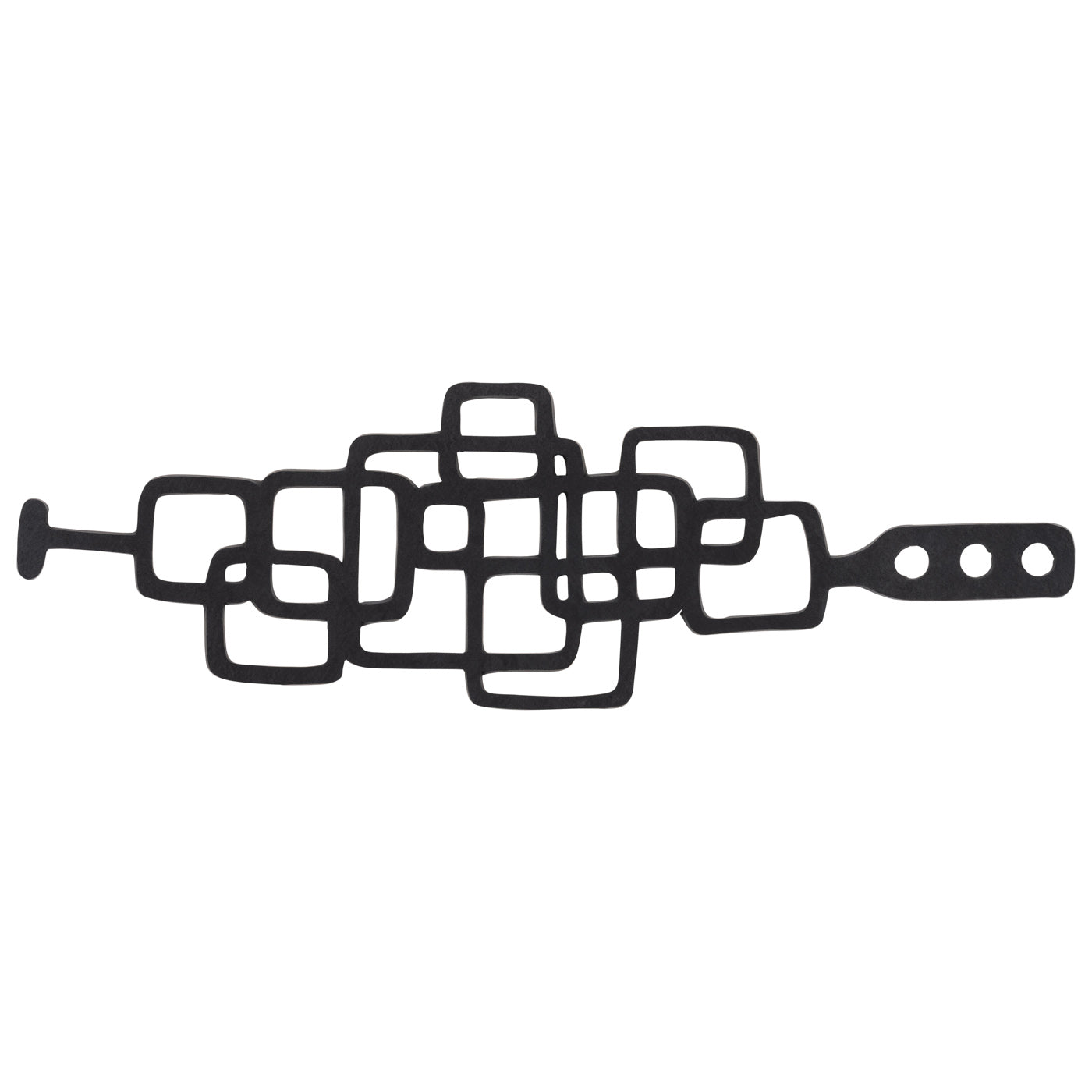 Belinda Geometric Recycled Rubber Bracelet-2
