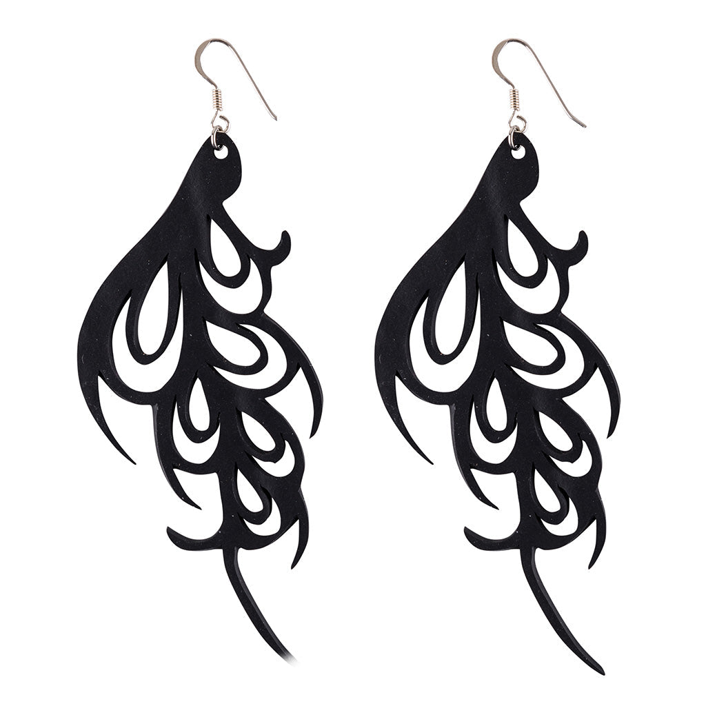 Bella Elegant Art Nouveau Inner Tube Earrings-1
