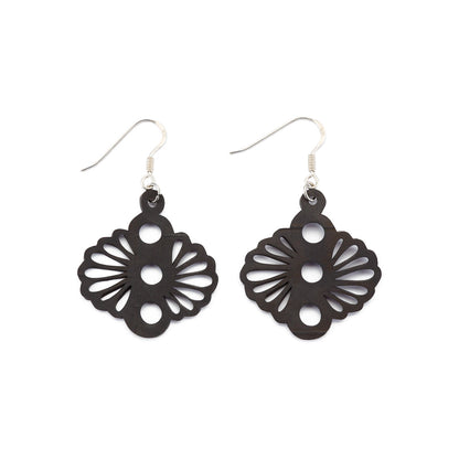 Blossom Flower Recycle Rubber Earrings-1