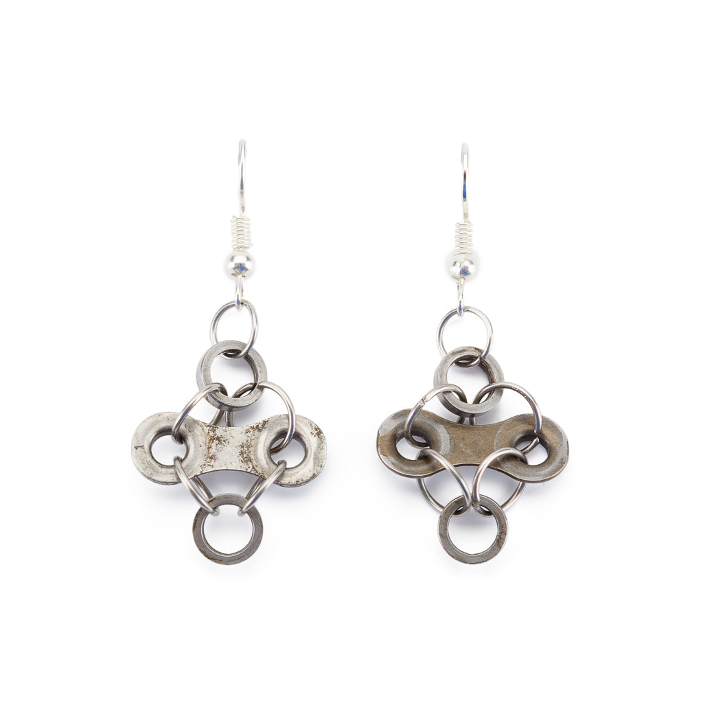 Diamond Bicycle Chain Earrings (3 Colours)-1