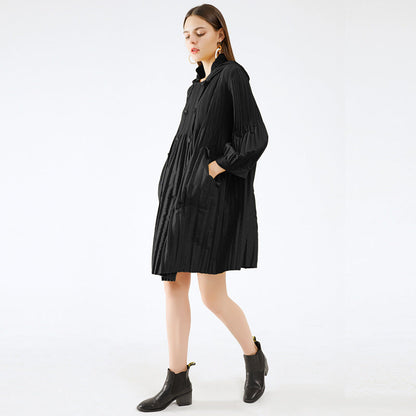 Double-Breasted Windbreaker Coat For Women, Midtown, BYMANYC New York.-1