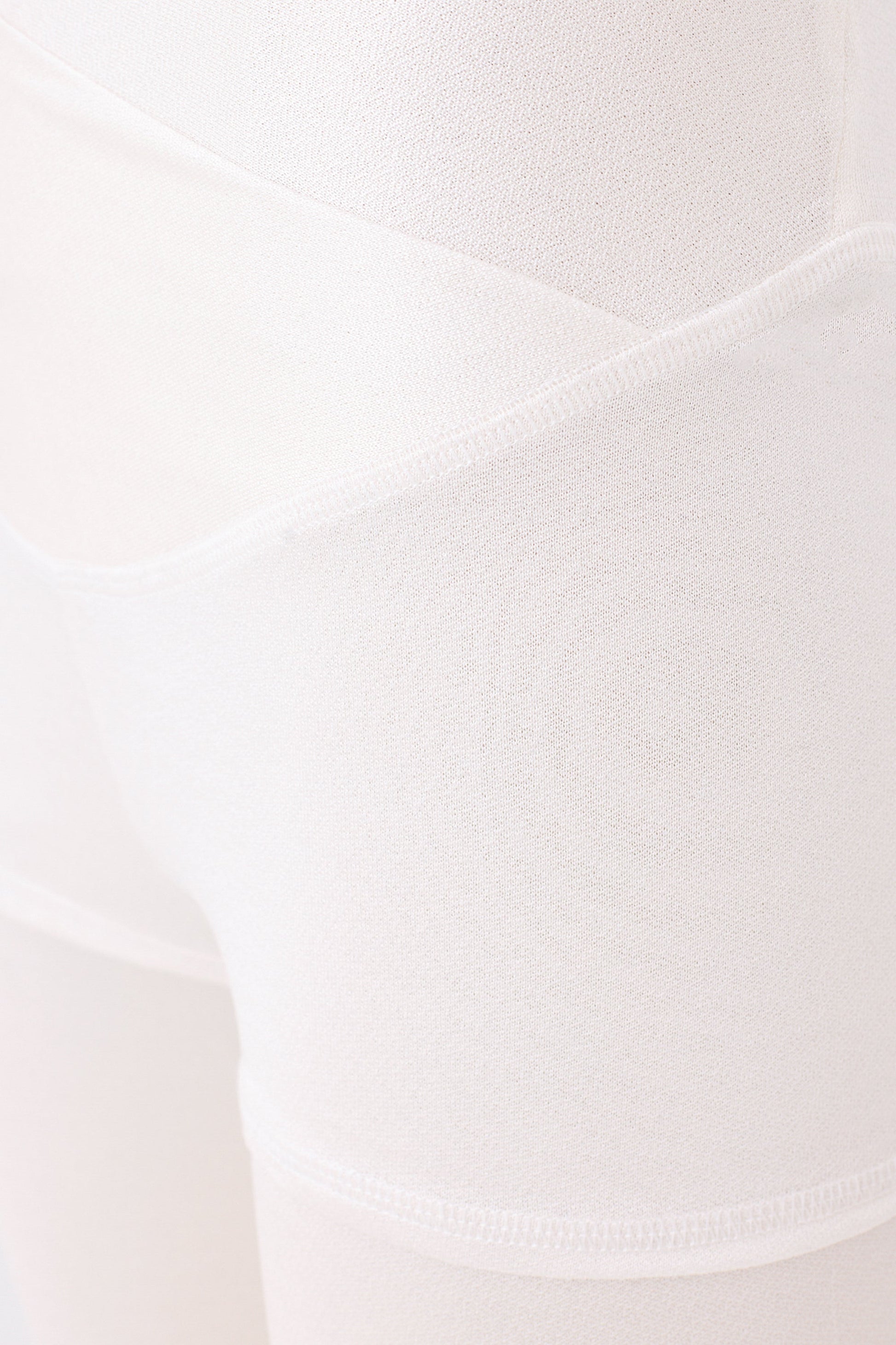 Women's Silk Sports Shorts - White-2