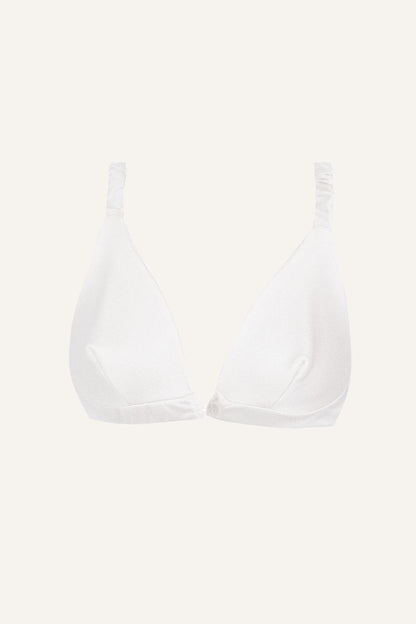 Silk Front-Open Bra – White-0