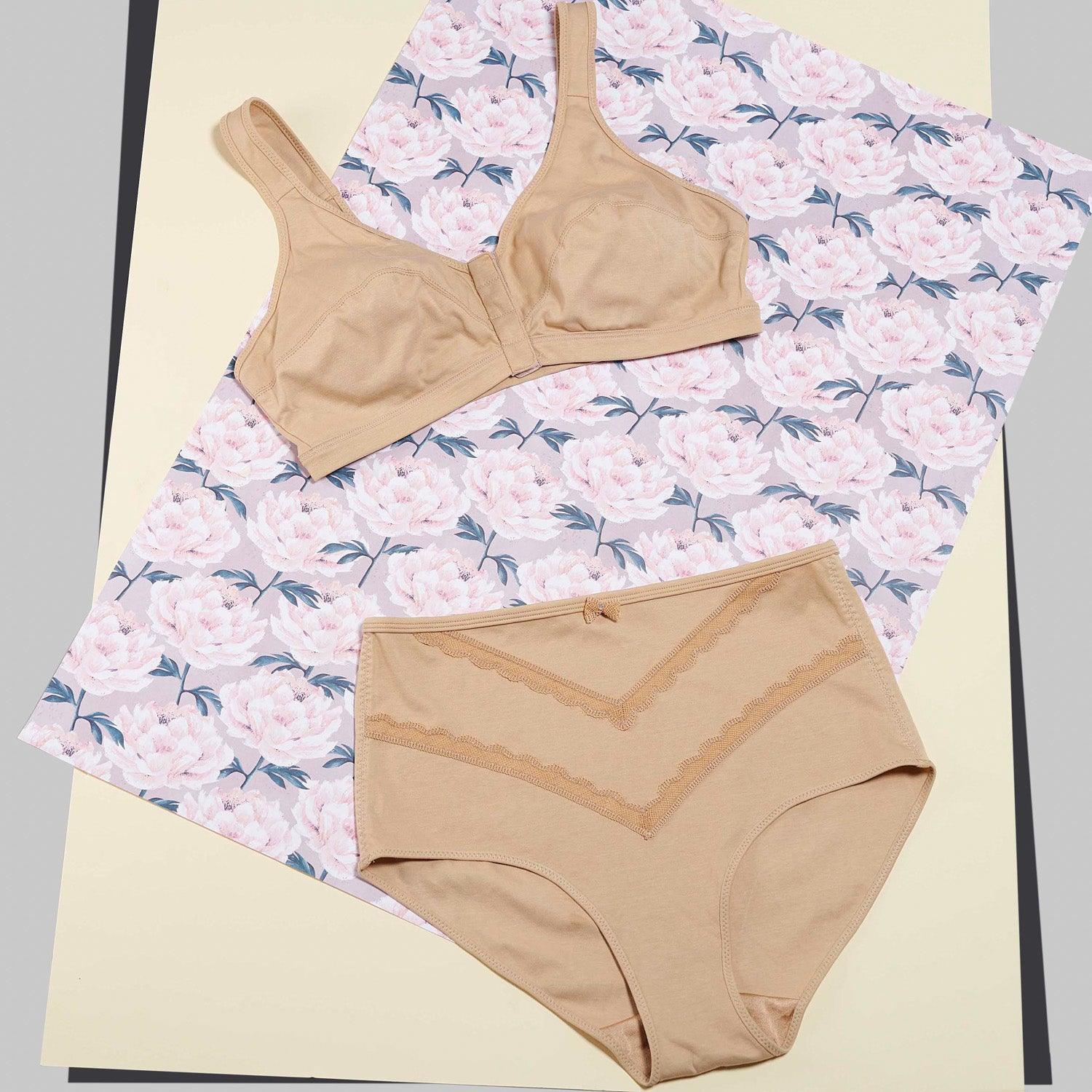 Shell - Full Cup Front Closure Silk & Organic Cotton Wireless Bra-1