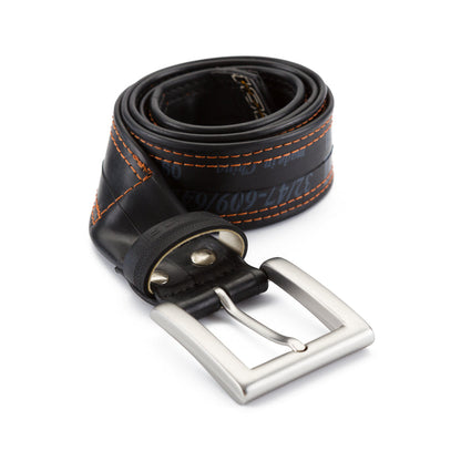 Recycled Bicycle Inner Tube Vegan Belt (with Patches)-0