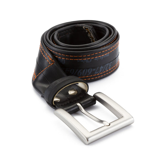 Recycled Bicycle Inner Tube Vegan Belt (with Patches)-0