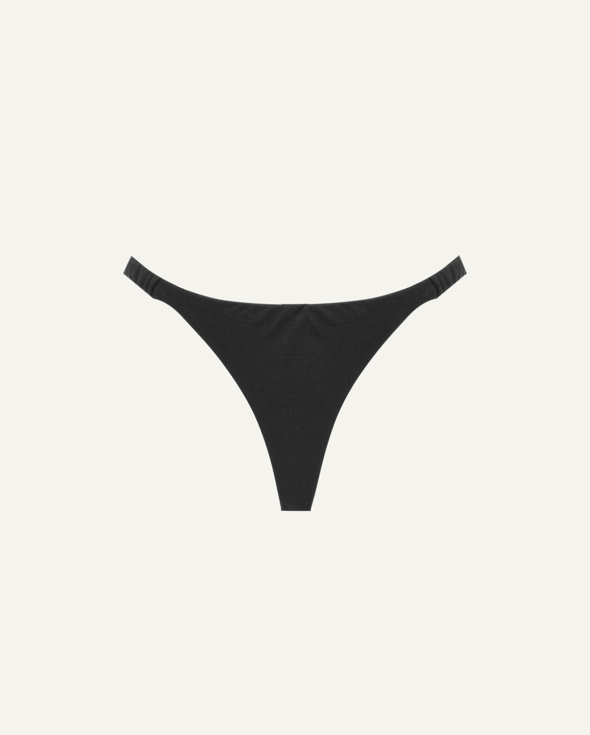 Merino Wool Brazilian Briefs – Black-0