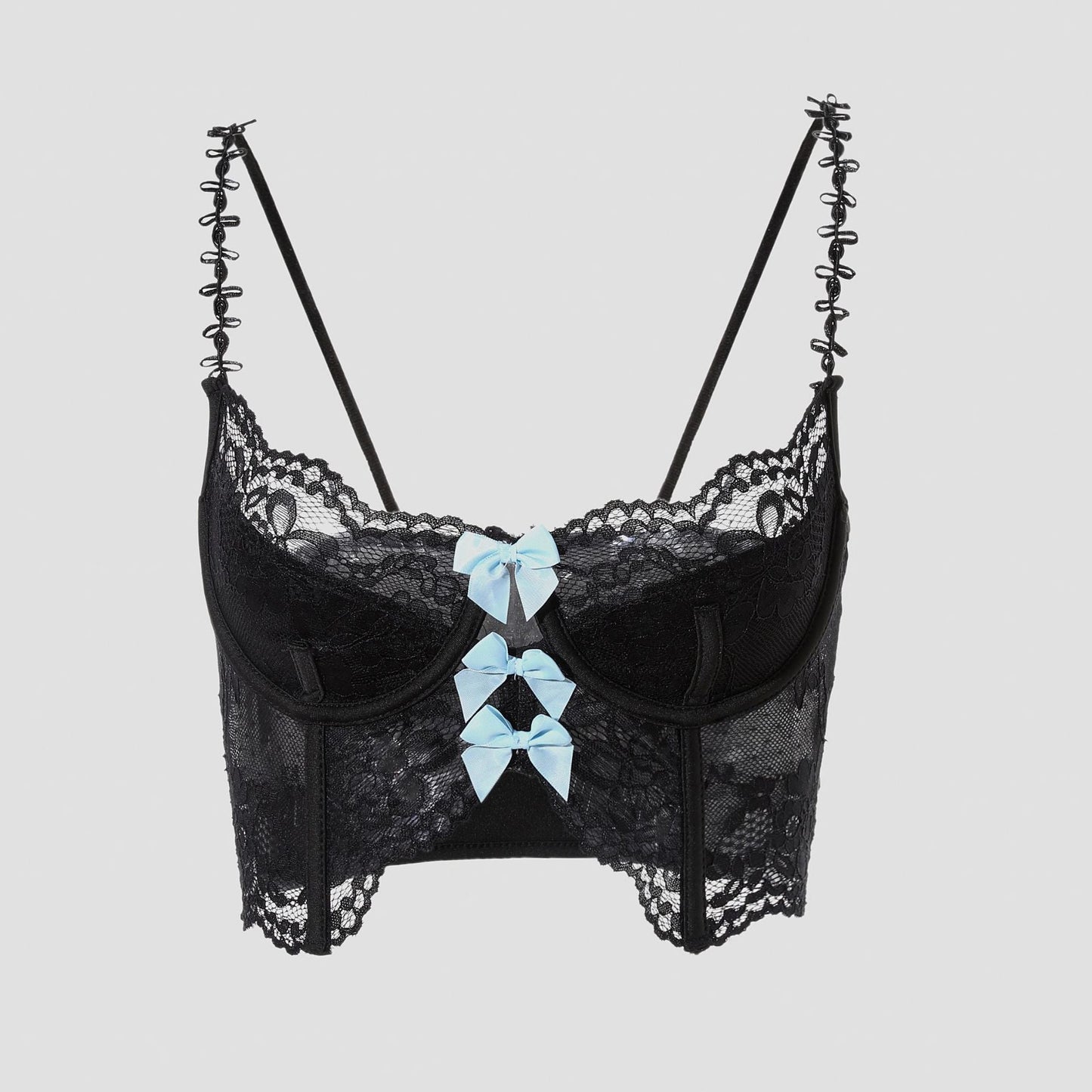 Lace Corset Top with Butterfly Bow and Boning For Women, Meatpacking District, BYMANYC New York.