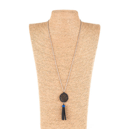 Lunar Rubber Tassel Necklace-4