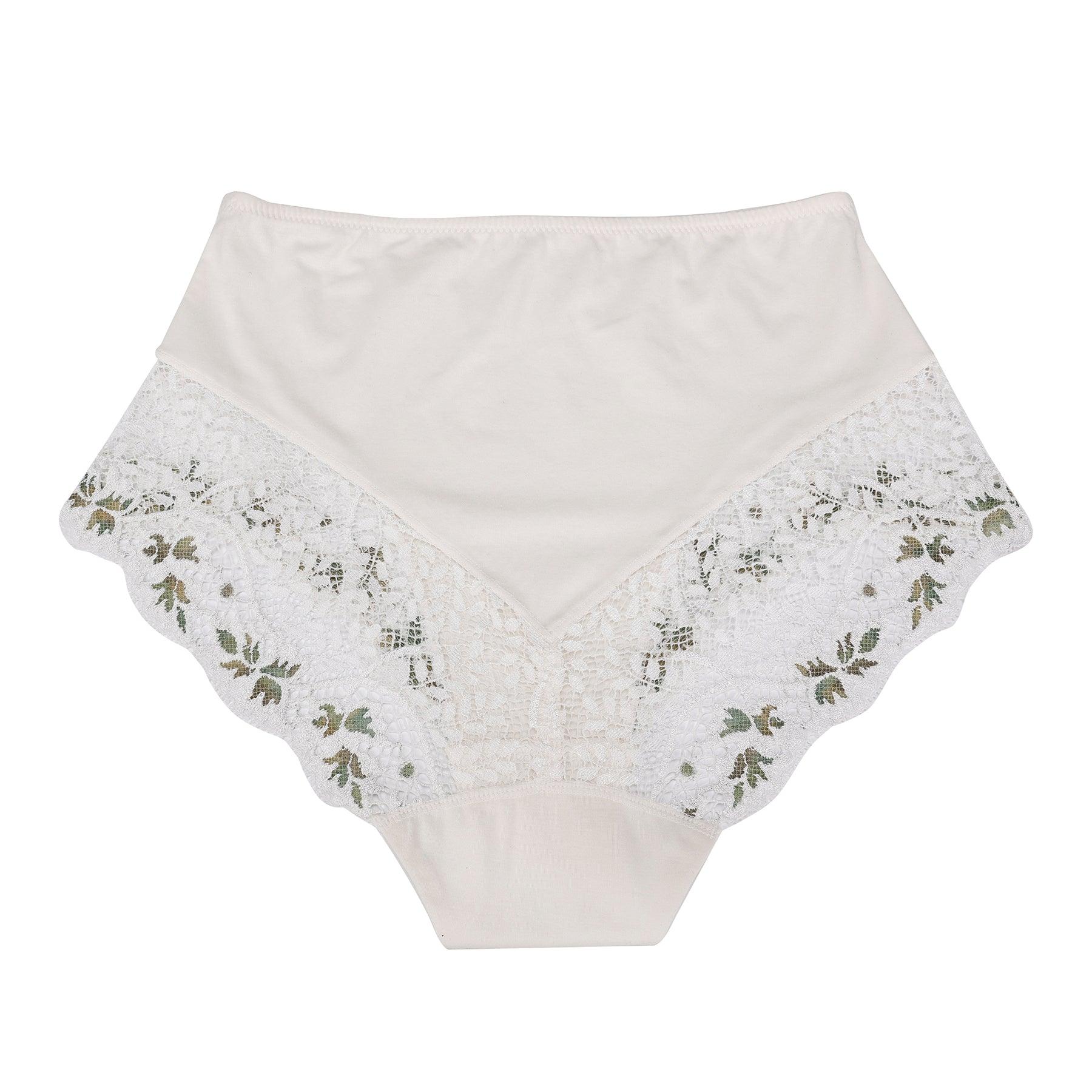 Nova - High Waisted Silk & Organic Cotton Full Brief-1