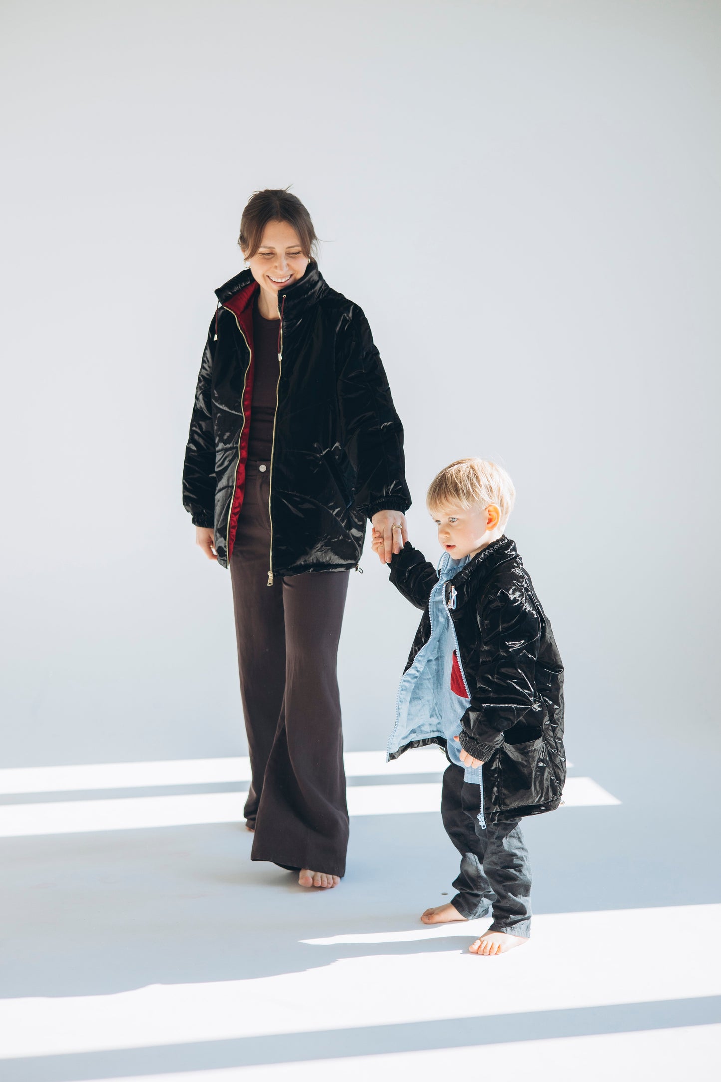Women's Wool Puff Jacket - Black - Natural, Non-Toxic & Insulated with 100% Wool-3