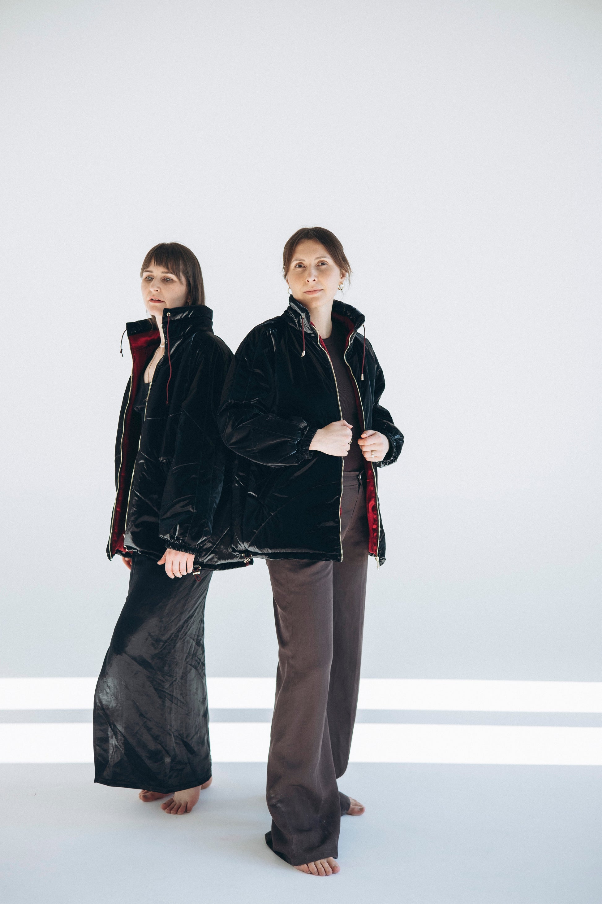 Women's Wool Puff Jacket - Black - Natural, Non-Toxic & Insulated with 100% Wool-2