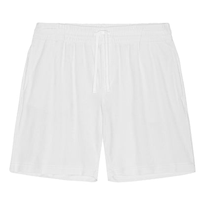 White Terry Shorts-0