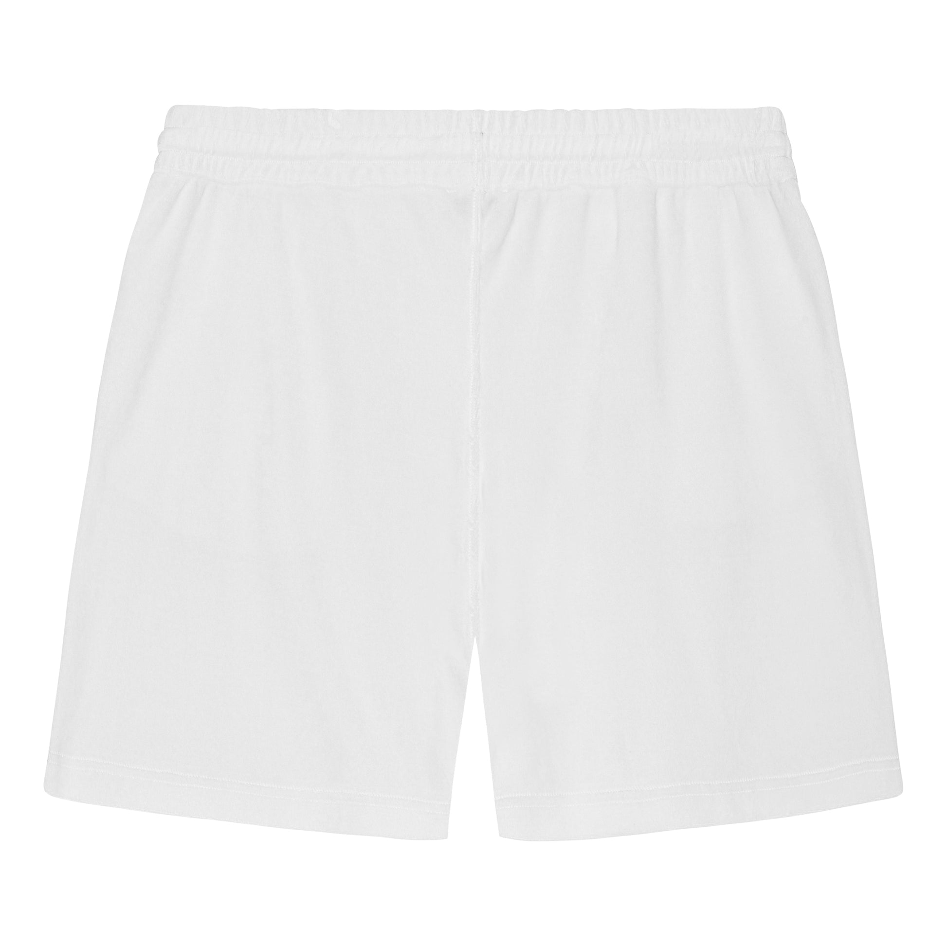 White Terry Shorts-2