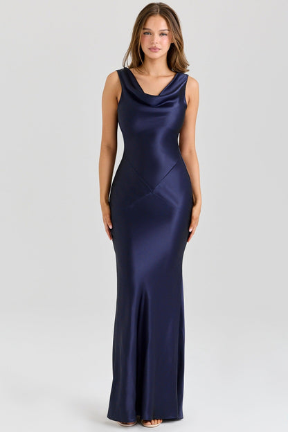 Off-the-Shoulder Fitted Chiffon Dress For Women, Upper West Side, BYMANYC New York.
