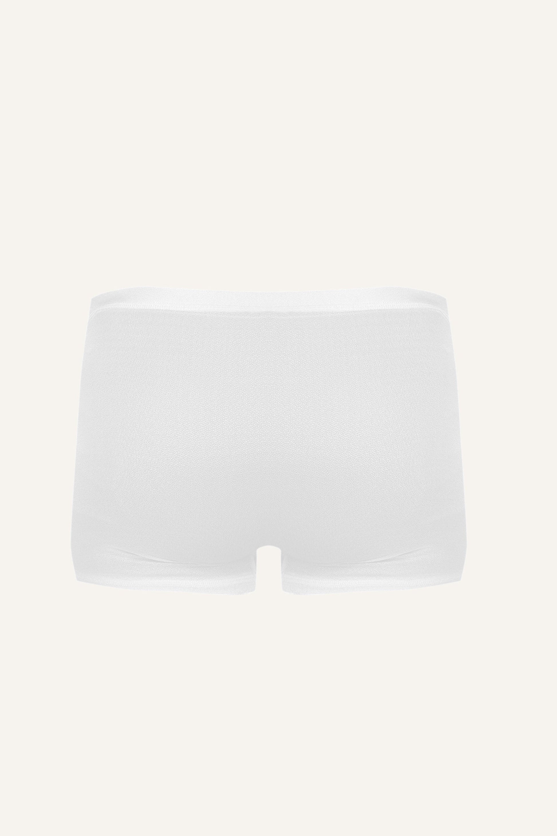 Silk Boxers – White-3