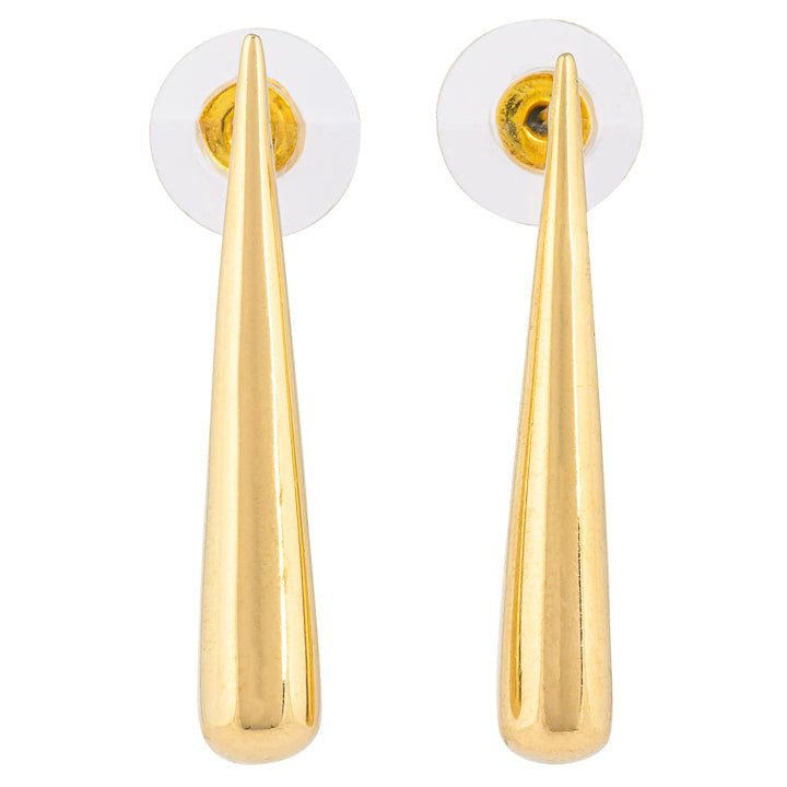 Jelani Teardrop Recycled Brass Earrings-1