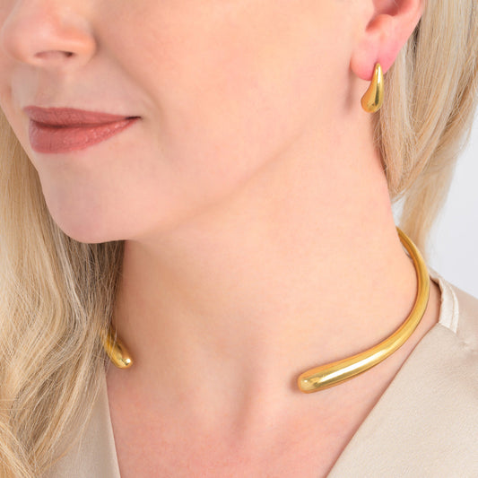Jelani Recycled Brass Earrings-0