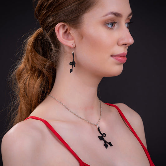 Evelyn Floral Pendant Necklace-0