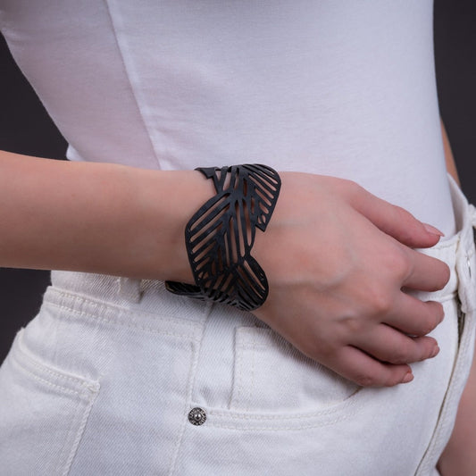 Sweet Cherry Leaf Rubber Bracelet-0
