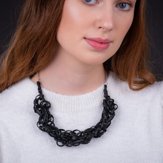 Bundle Recycled Rubber Necklace-0