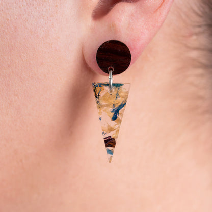 Shari Geometric Statement Resin Earrings-4