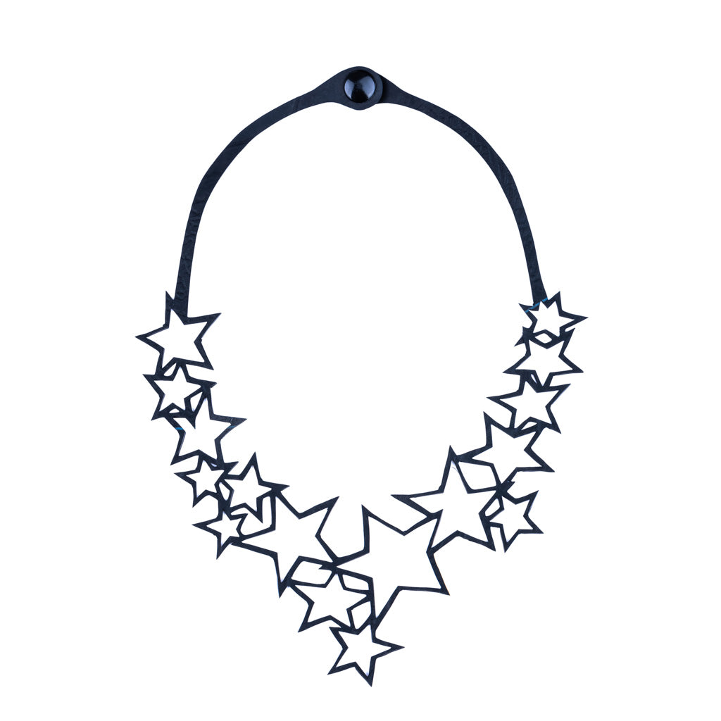 Star Upcycle Inner Tube Necklace-4