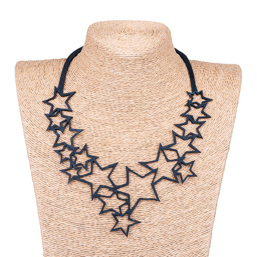 Star Upcycle Inner Tube Necklace-1