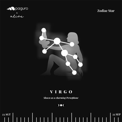 Virgo Zodiac Sign Sustainable Necklace-3
