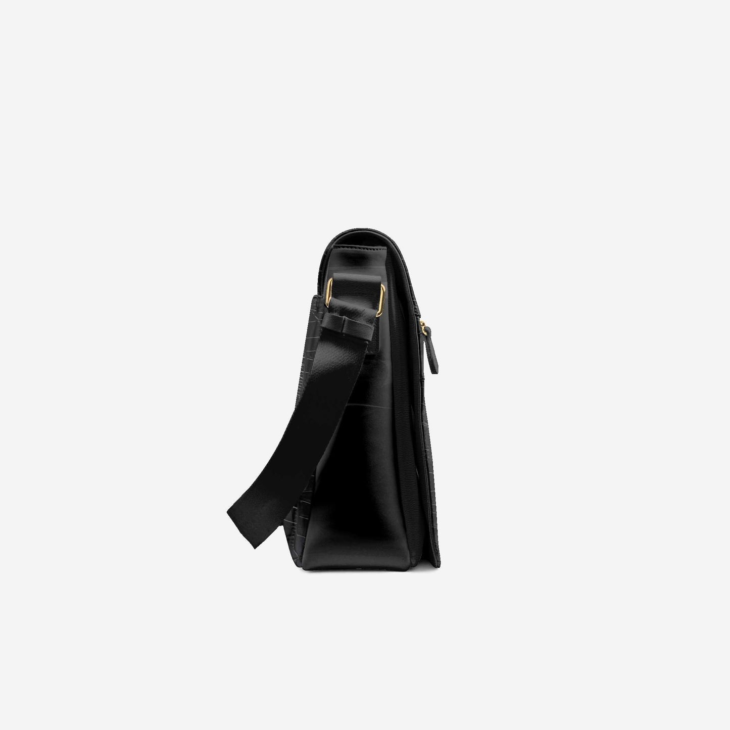 Vegan Luxe City Messenger Bag 16” | BYMANYC ® New York Milano Street Edge-3