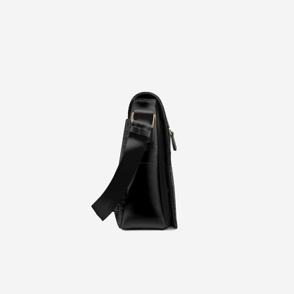 Vegan Luxe City Messenger Bag 16” | BYMANYC ® New York Milano Street Edge-3