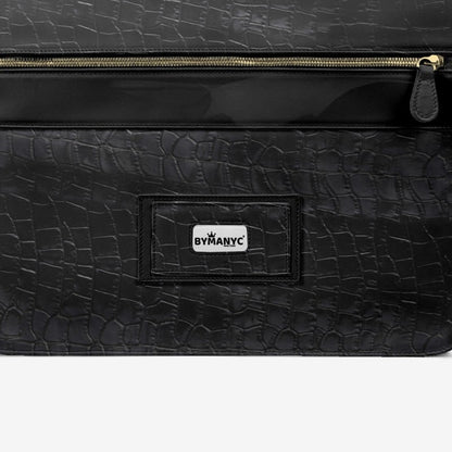 Vegan Luxe City Messenger Bag 16” | BYMANYC ® New York Milano Street Edge-2